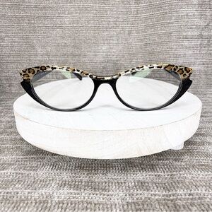 Jean Lafont Eyeglasses Frames Only Saveur 100 Black Leopard 53-15-138 France